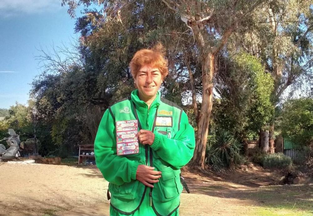 Yolanda Valladares, vendedora de la ONCE en Castilblanco de los Arroyos (Sevilla)