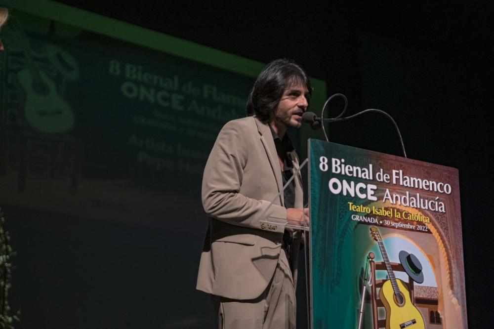 Juan Habichuela agradece a la ONCE el homenaje a su tío Pepe Habichuela