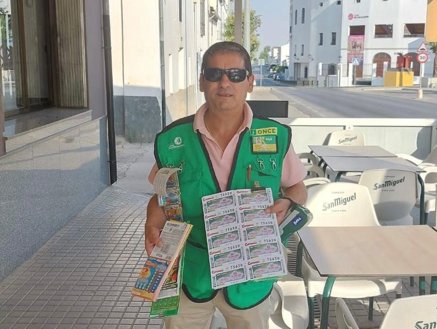 Antonio Sánchez, vendedor de la ONCE en Pozoblanco 