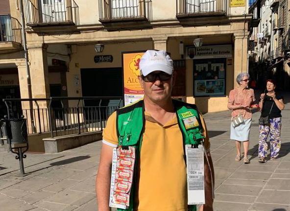 Antonio Sola, vendedor de la ONCE en Úbeda