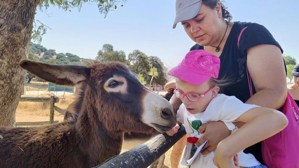 El burrito de HueznAventura hizo las delicias de los más pequeños