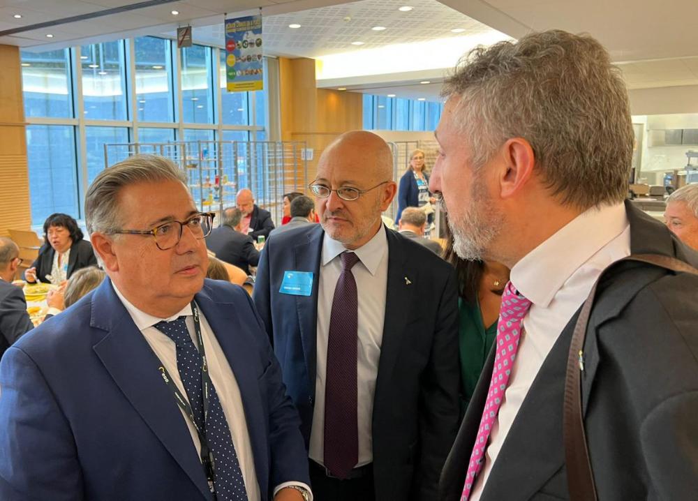 Encuentro de Cristóbal Martínez y José Antonio Ornedo con el eurodiputado popular Juan Ignacio Zoido