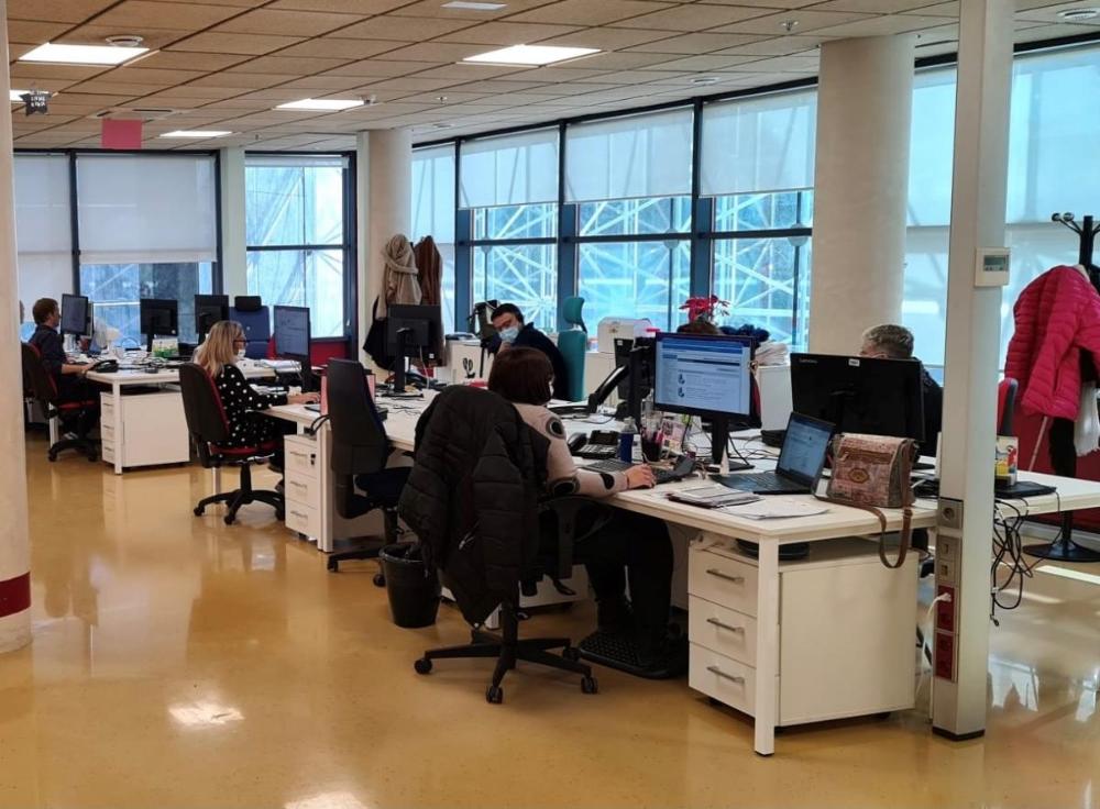 Sede de Inserta Empleo en el Pabellón del Grupo Social ONCE en la Isla de la Cartuja, en Sevilla