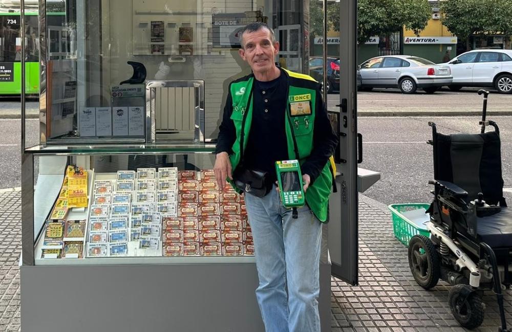 Francisco Gabriel Alba, vendedor de la ONCE en Córdoba