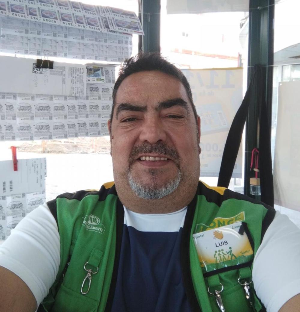José Luis Baena, vendedor de la ONCE en San Fernando