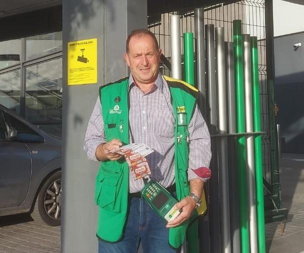 José Ramos, vendedor de la ONCE en Marbella