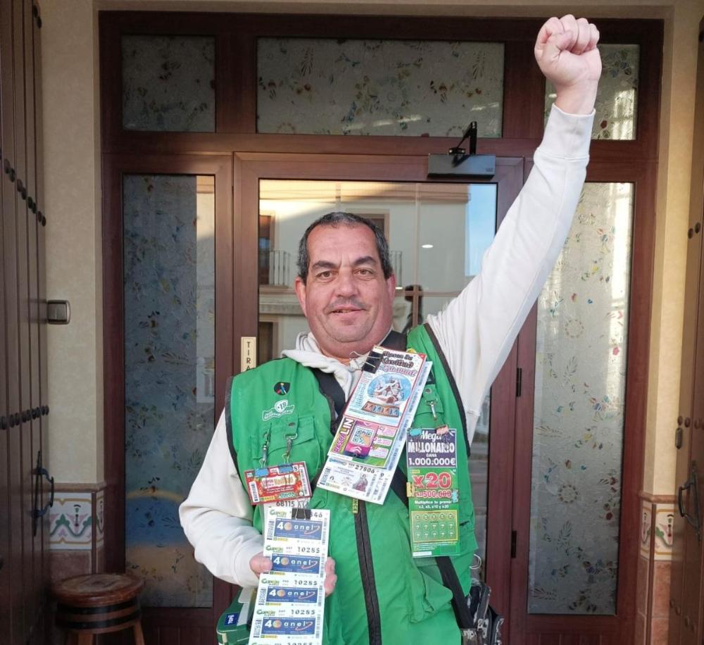 Juan José Pozo, vendedor de la ONCE en Villanueva de Algaidas