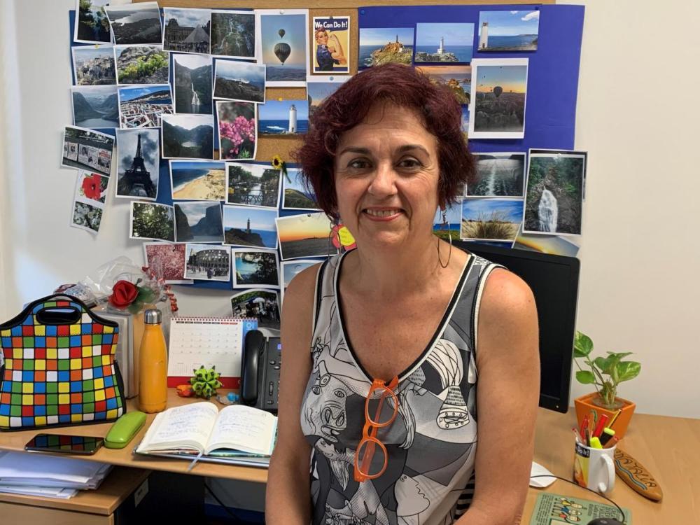 Natalia Bueno, trabajadora social de la ONCE en Málaga