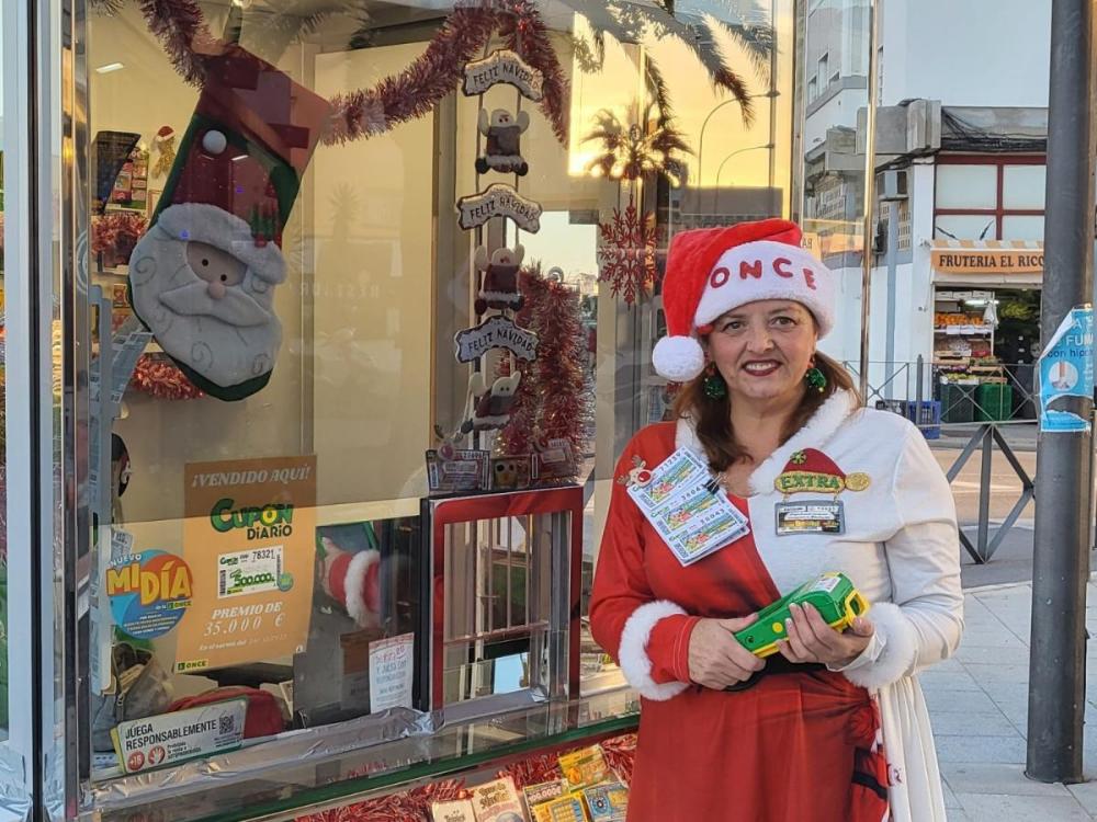 Susana Vidal, vendedora de la ONCE en San Fernando