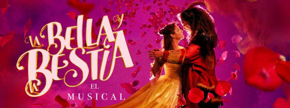 Cartel oficial de 'La Bella y la Bestia. El Musical' de Candileja Producciones