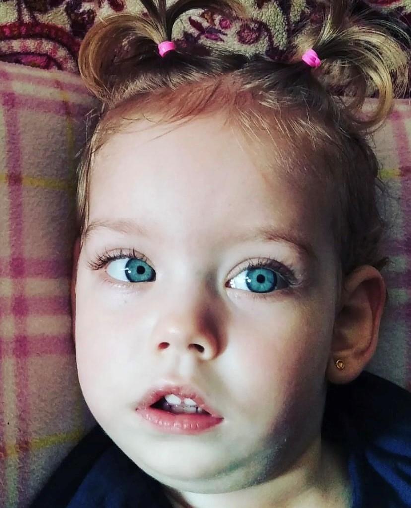 Primer plano de la niña
