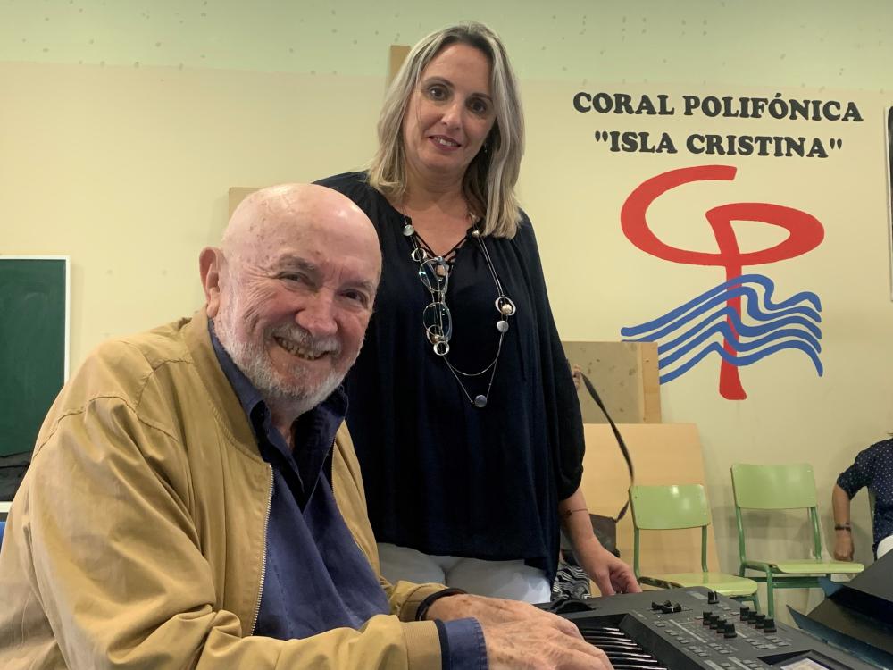 Vicente Sanchis con Virginia Peña