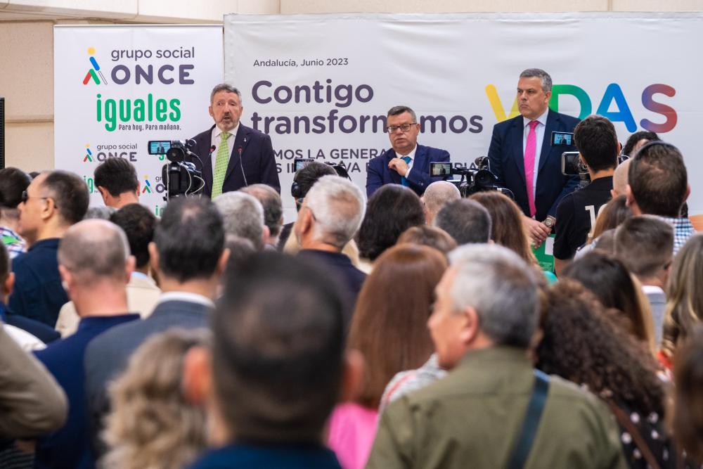 Intervención del delegado de la ONCE, Cristóbal Martínez
