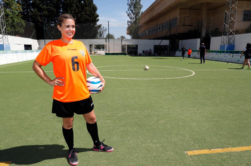 María Merlos en el campo