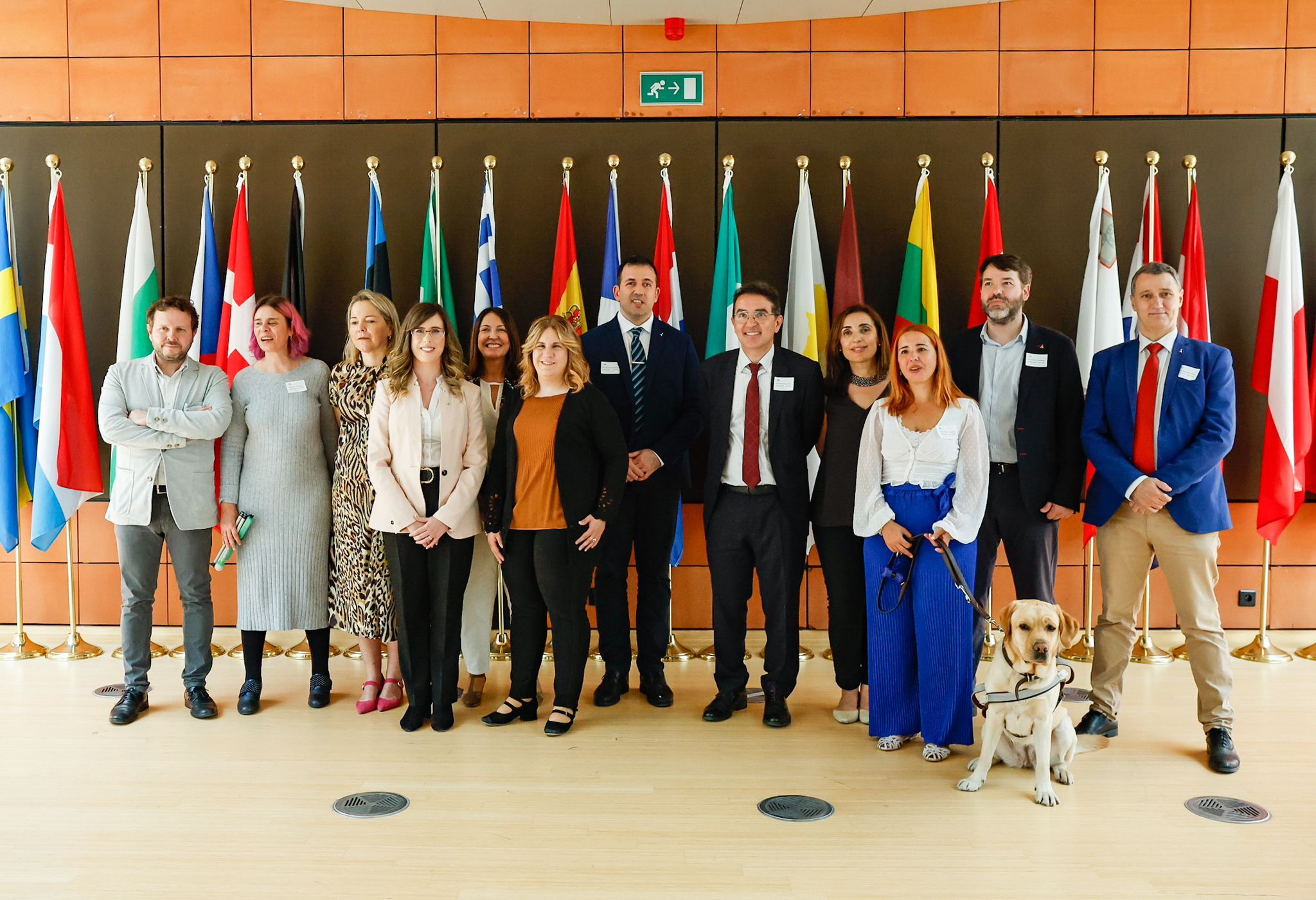 La delegación andaluza en la sede del Parlamento Europeo