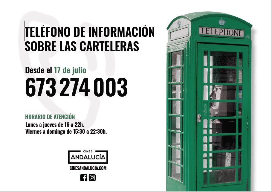 Cartel de este nuevo servicio de información sobre cines