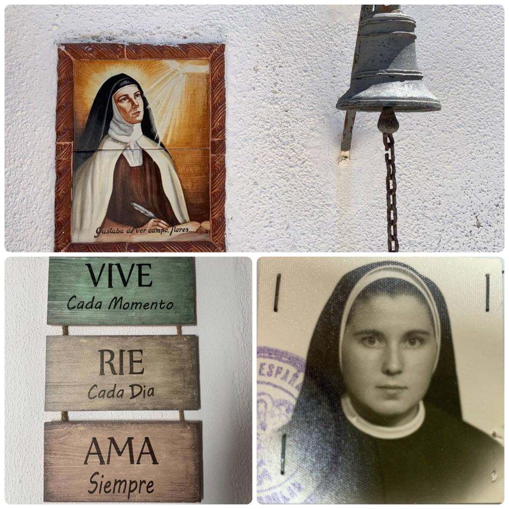 Foto de carnet de la monja en su juventud