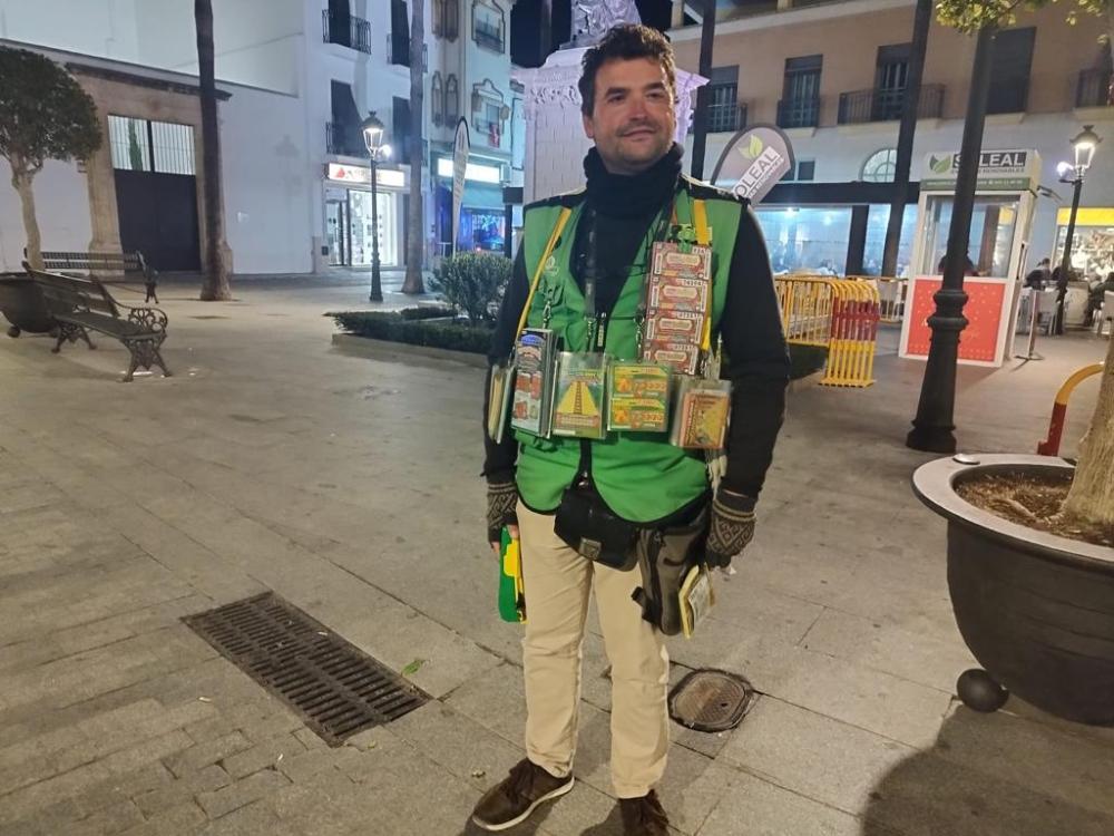 Jesús Castillo, vendedor de la ONCE en Lebrija