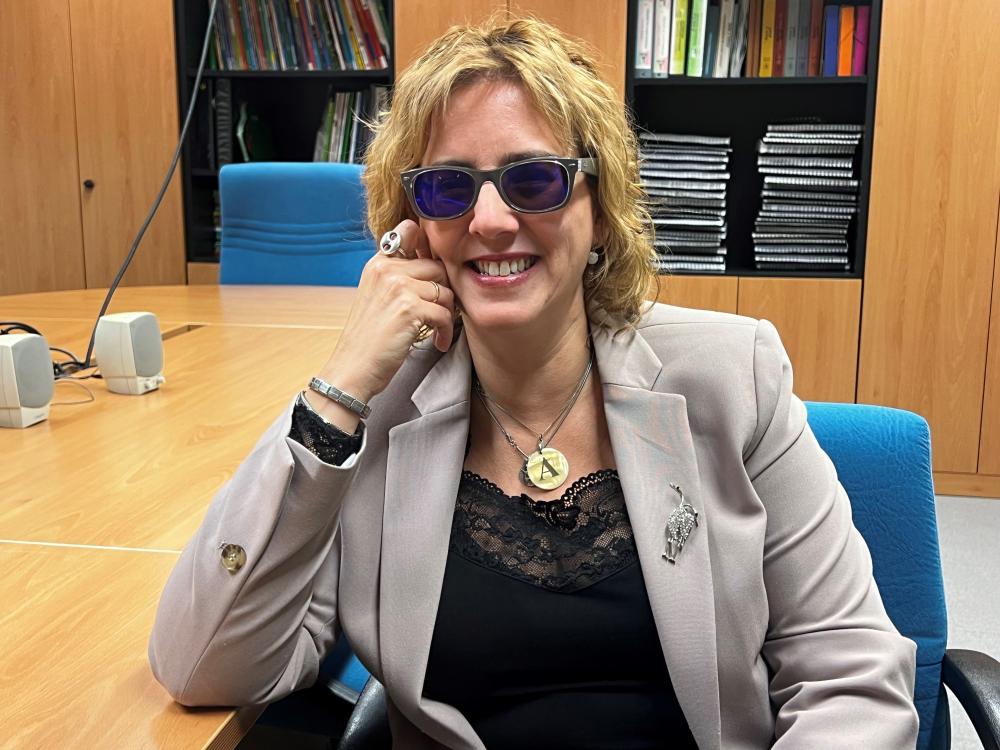 Morejón sonriente en las dependencias del CRE de Sevilla
