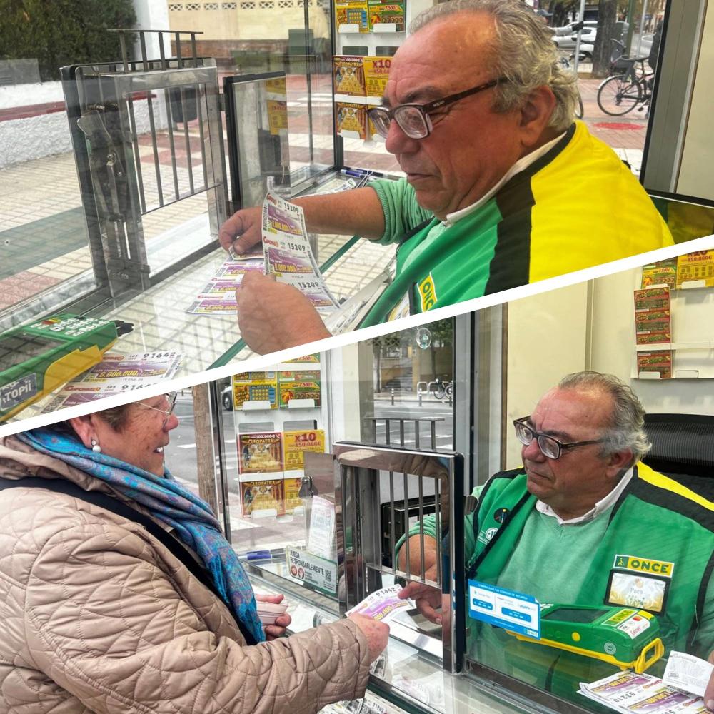 Paco vendiendo