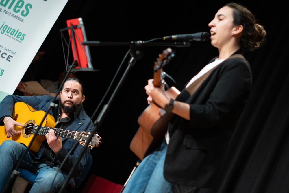 María Gómez con Sergio Molido