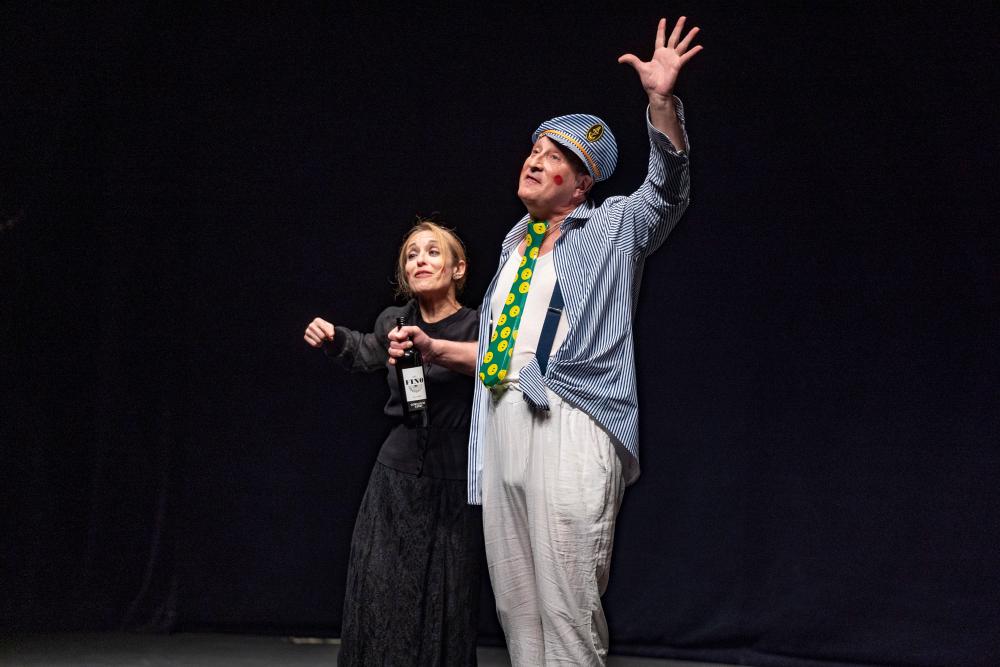 Don Carnal y Doña Cuaresma en otro momento de su interpretación