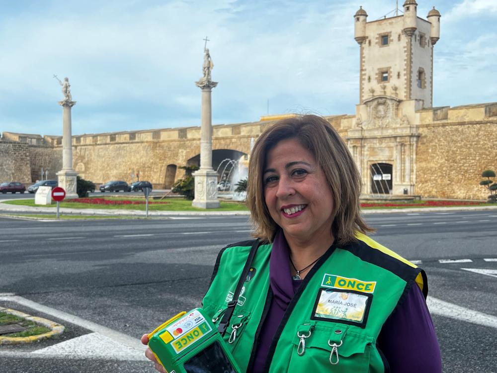 María José Romero en Puerta Tierra, en Cádiz