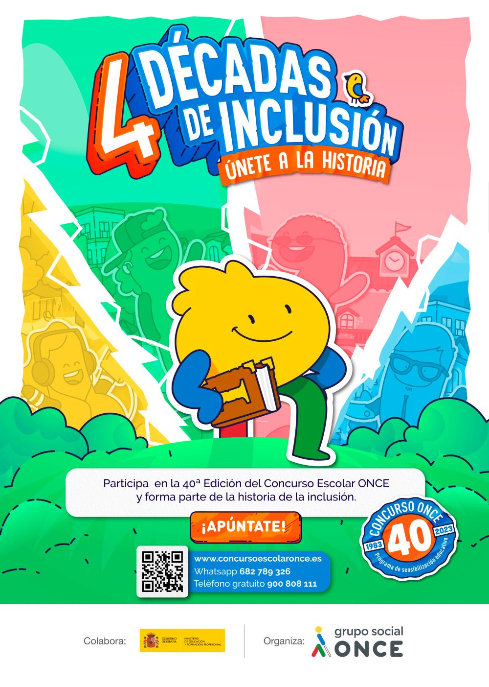 Cartel oficial de esta 40 edición del Concurso Escolar de la ONCE