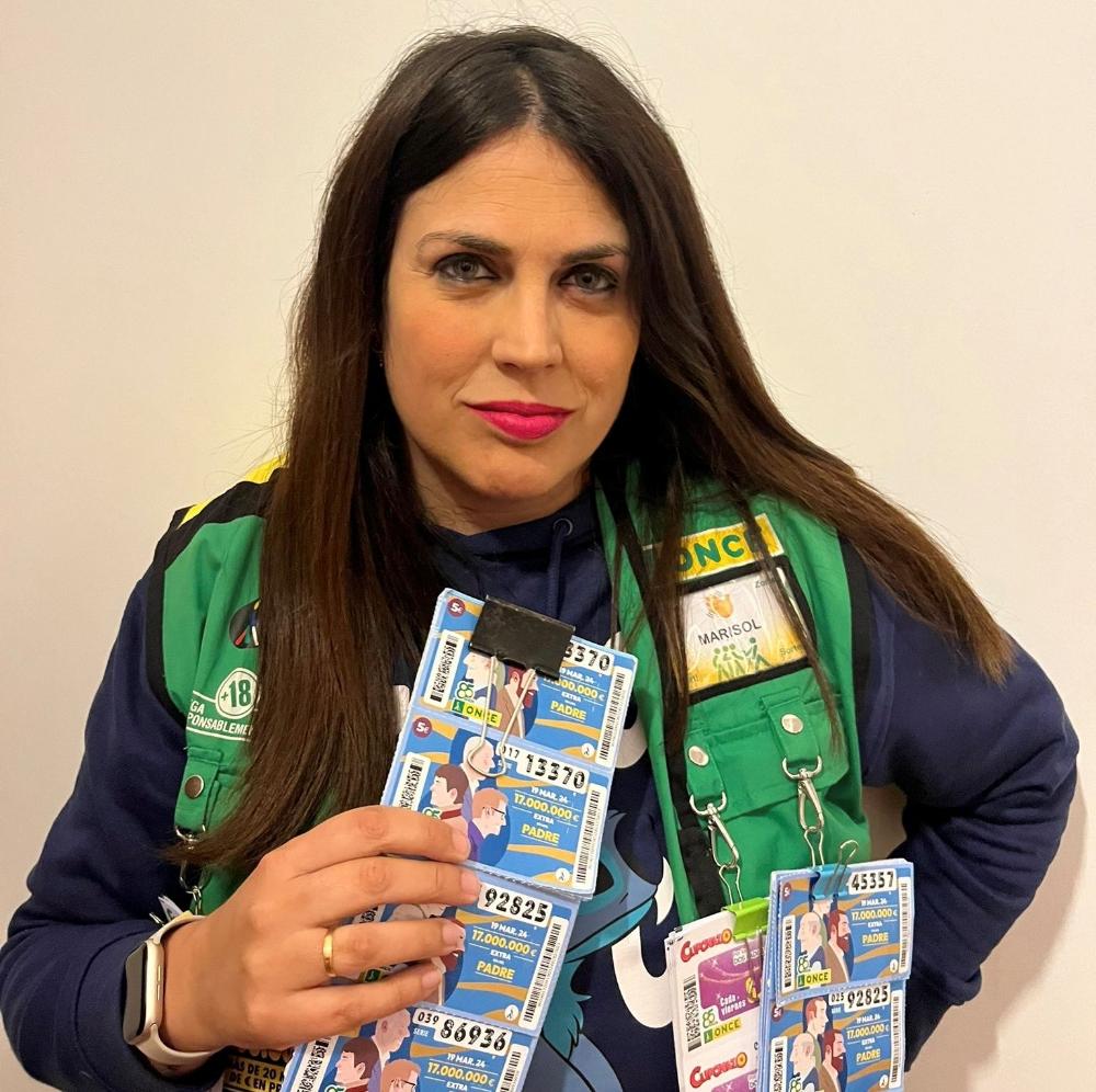 Marisol Saldaña, vendedora de la ONCE en Chiclana de la Frontera