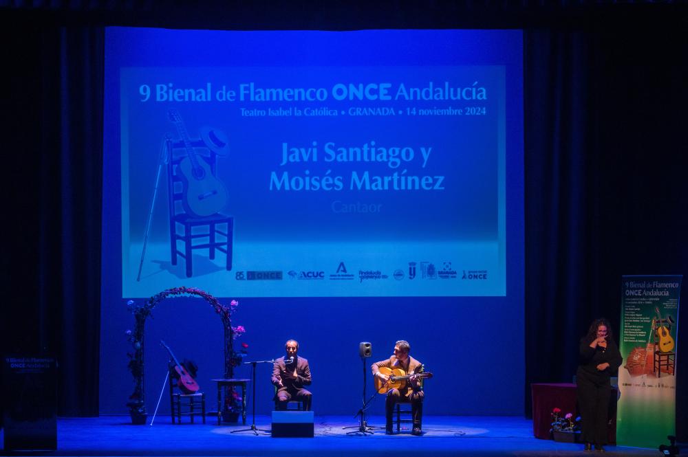 Vista general del escenario durante la actuación de Javi Santiago y Moisés Martínez