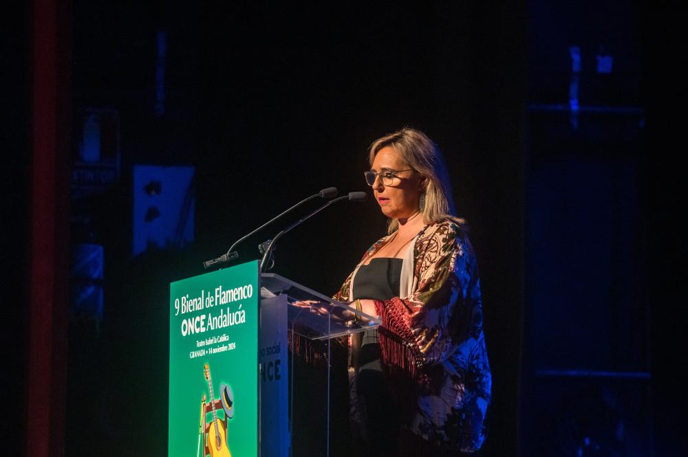 La presentadora de la Gala