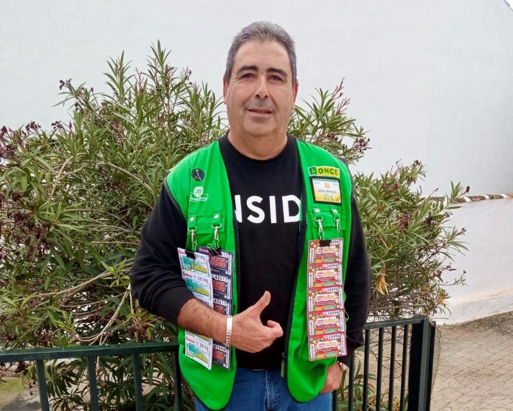 José Manuel González, vendedor de la ONCE en Almedinilla
