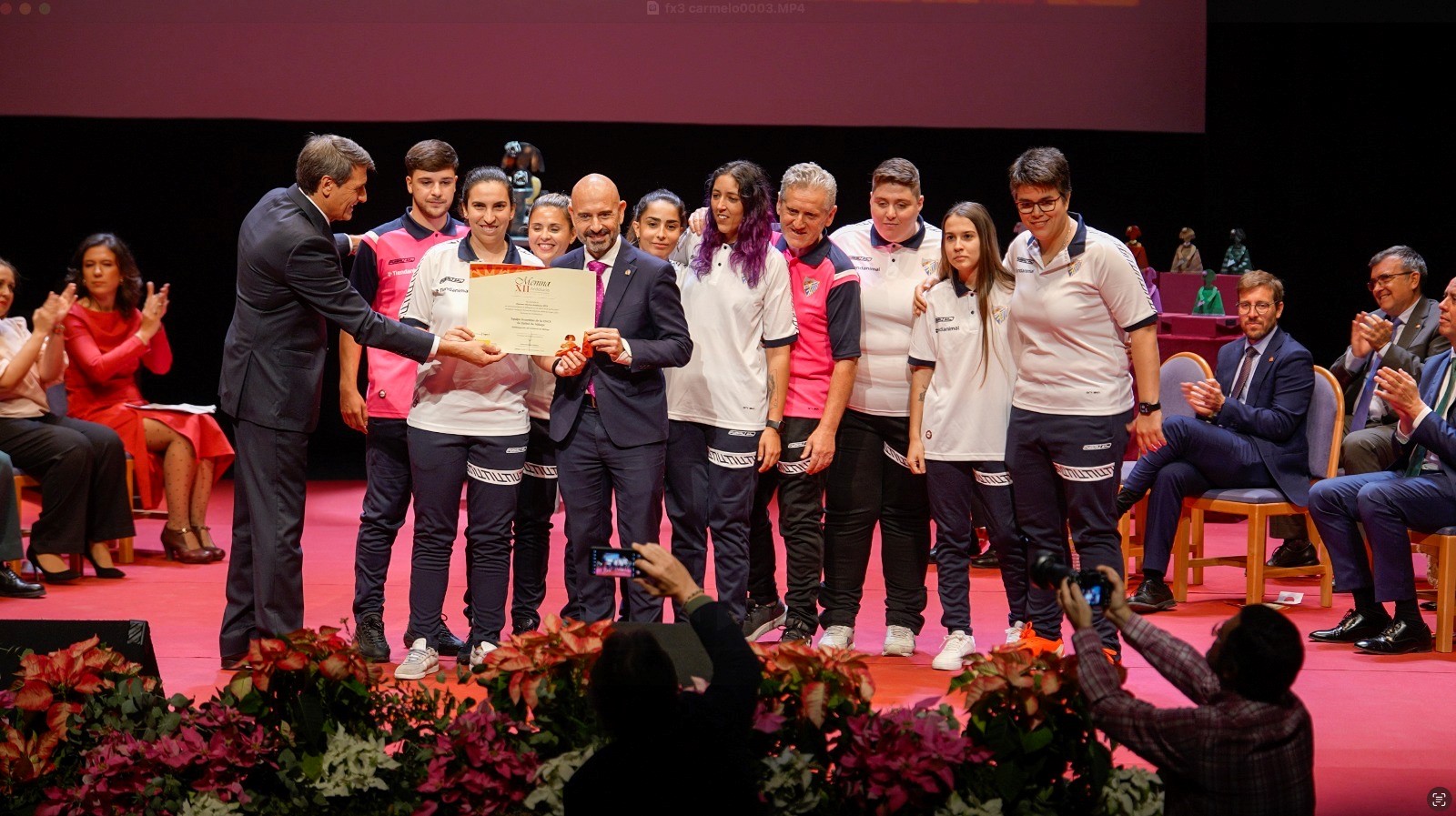 Entrega del Premio Menina al equipo de fútbol femenino de la ONCE de Málaga
