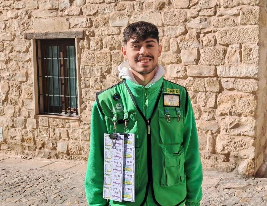 Rubén Pérez, vendedor de la ONCE en Úbeda