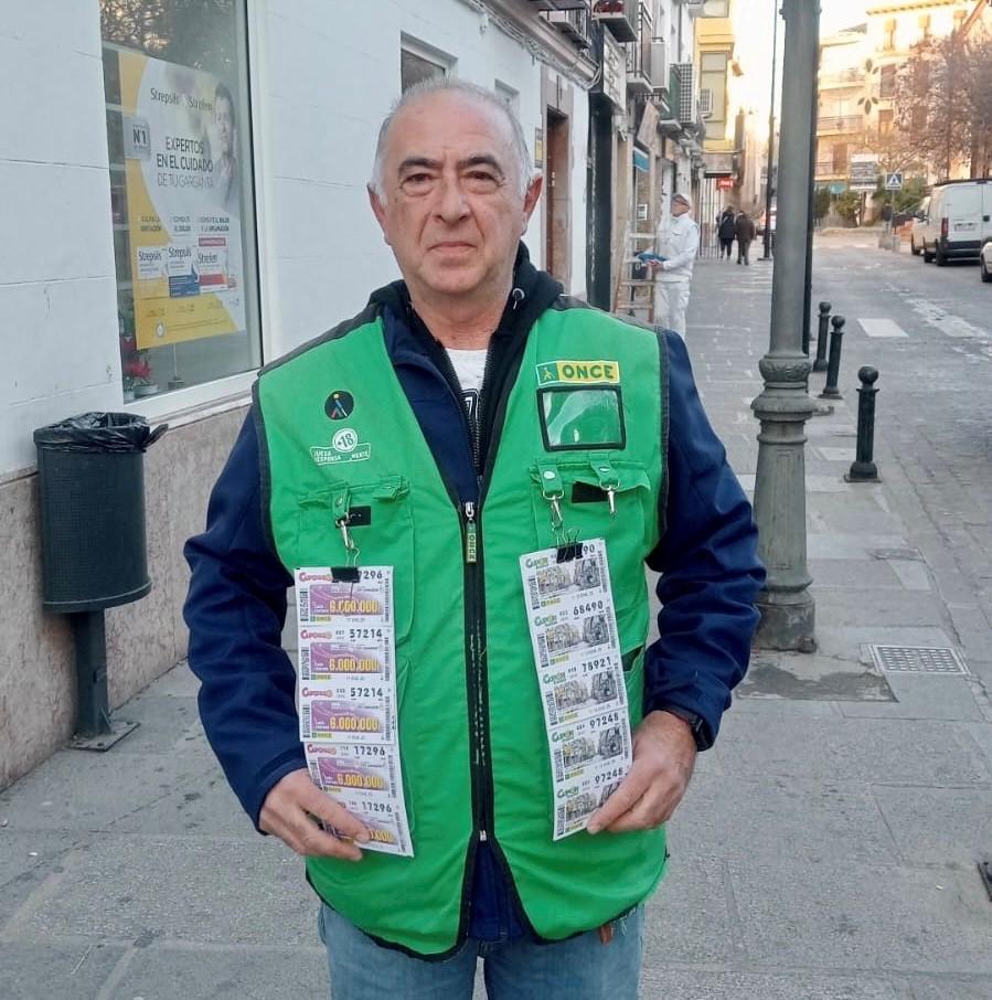 José Antonio Siles, vendedor de la ONCE en Ronda