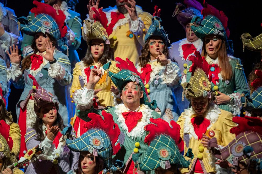 El coro 'El gallinero' en su actuación'