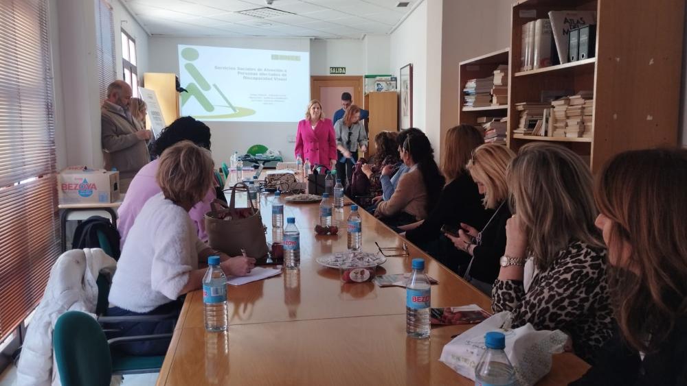 Charla con las trabajadoras sociales de ayuntamiento y de la diputación de granada