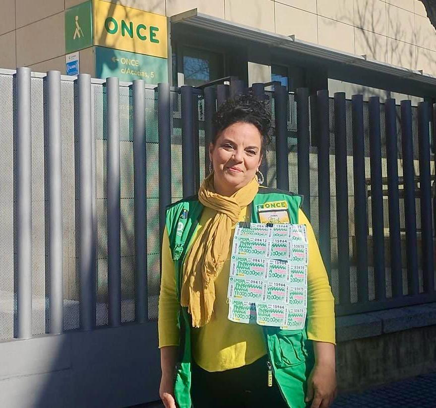 Inma Fernández, vendedora de la ONCE en Cádiz
