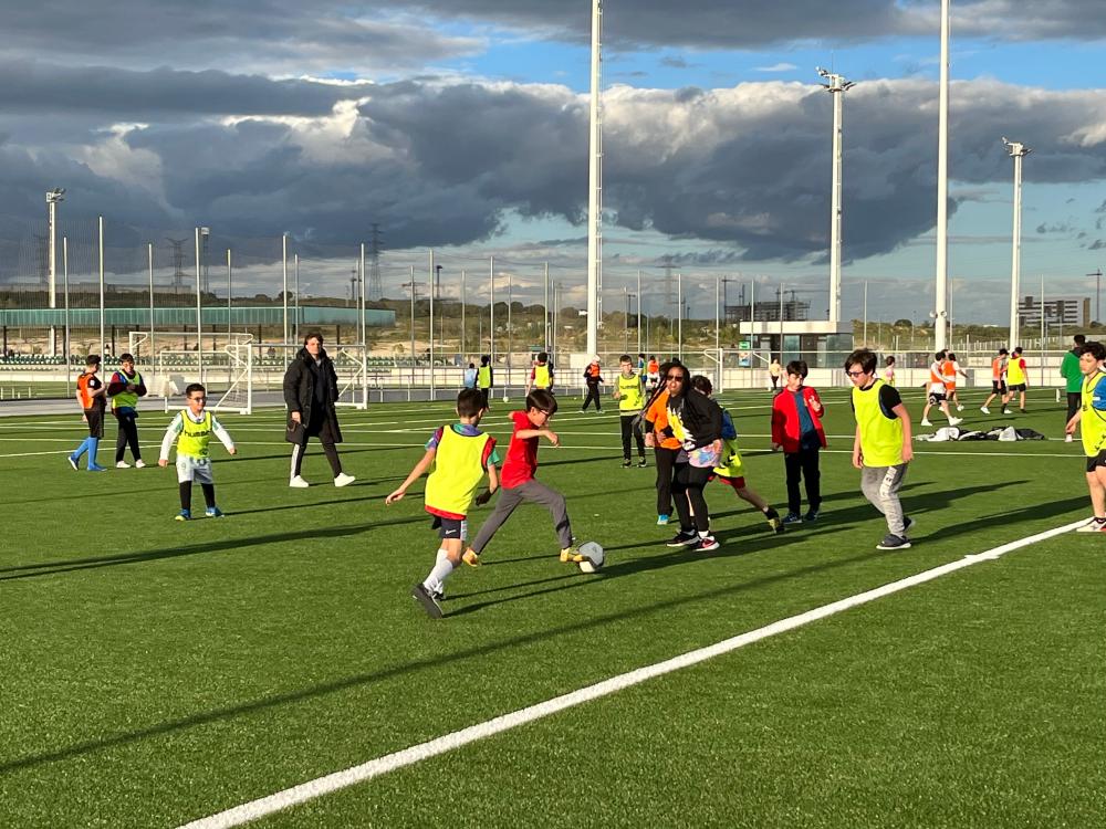 Encuentro de fútbol de los Infantiles