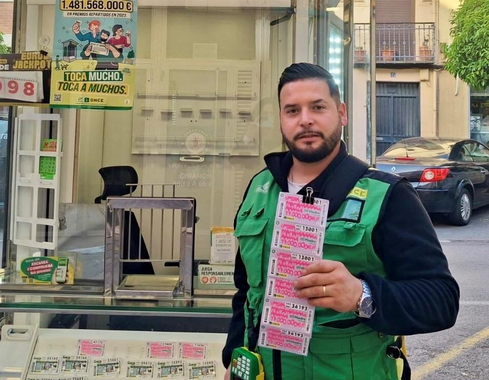 Francisco García, vendedor de la ONCE en Jaén