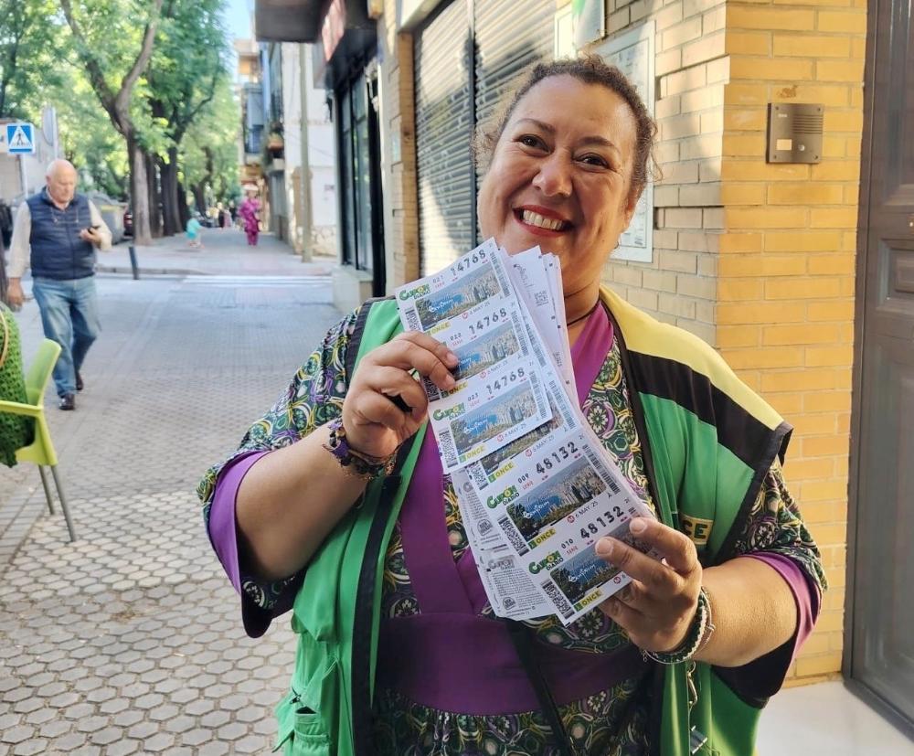Susana Romero, vendedora de la ONCE en Sevilla