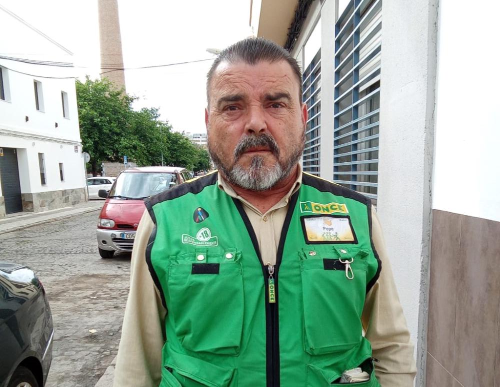 José Cabello, vendedor de la ONCE en Córdoba