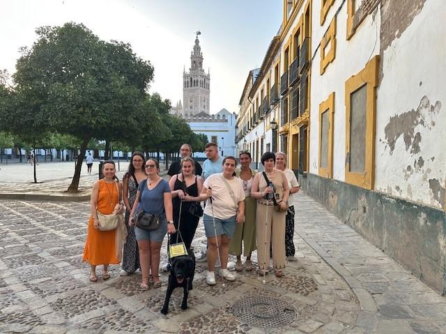 Los estudiantes de turismo por Sevilla