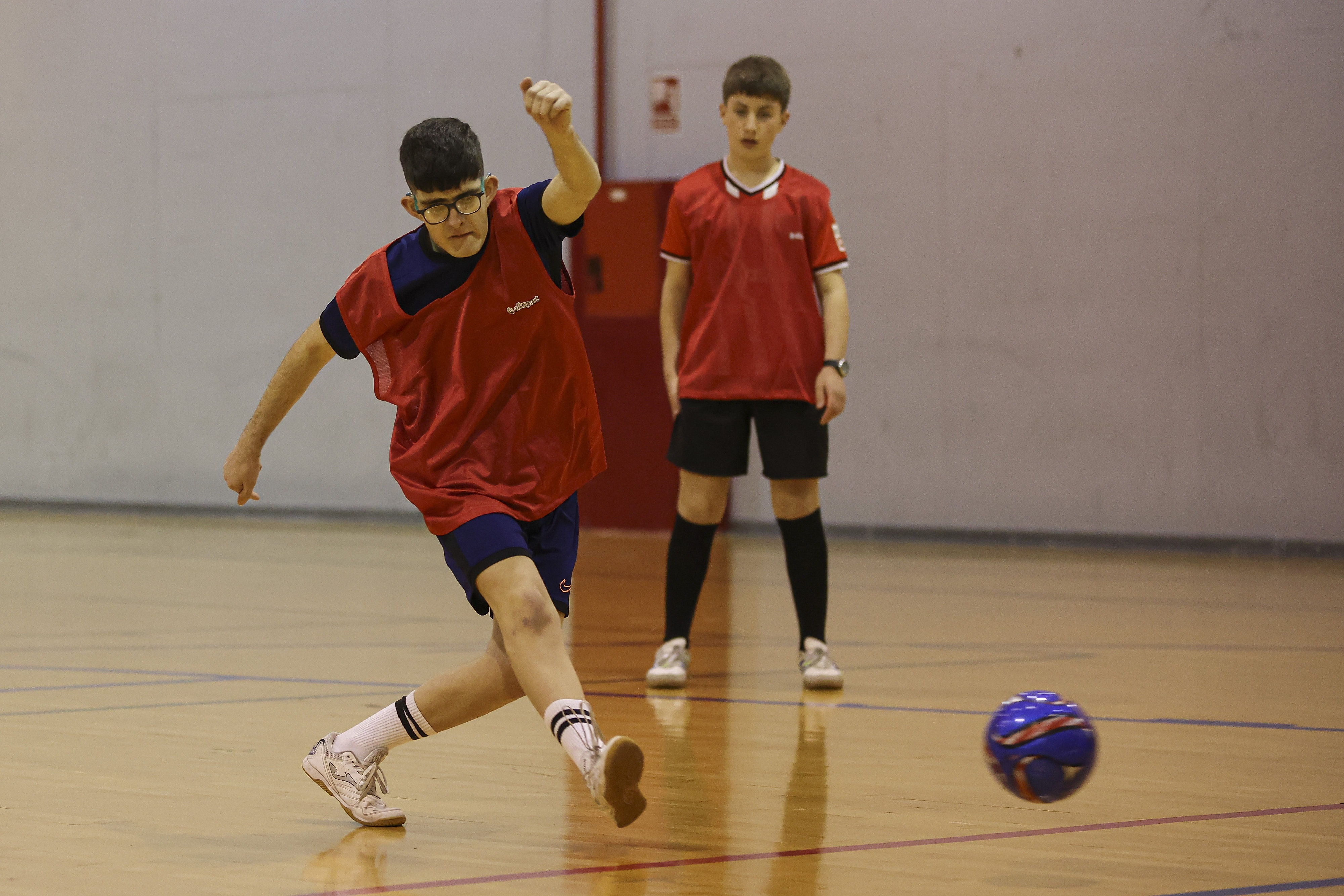 Partido durante el encuentro