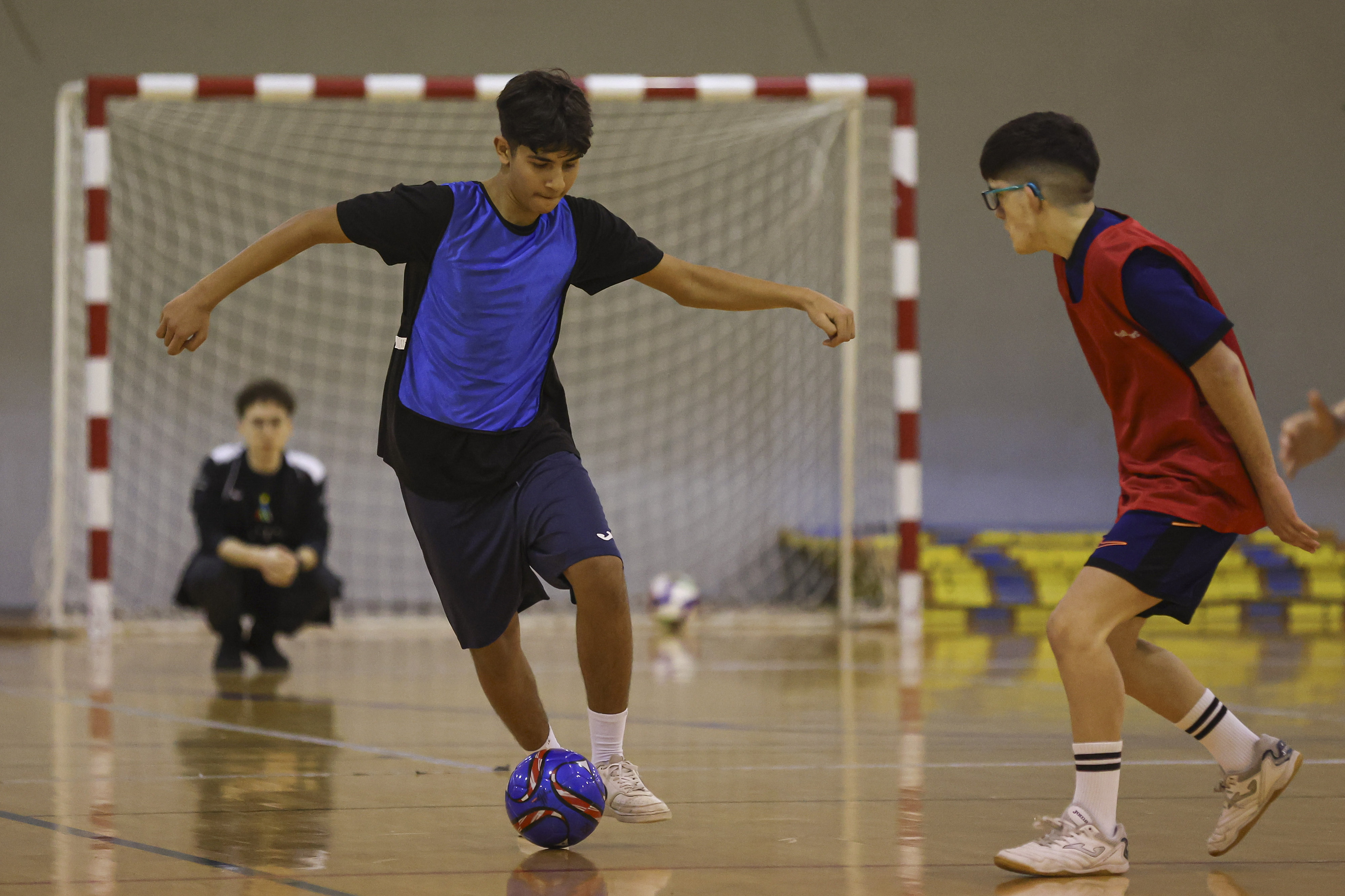Partido durante el encuentro