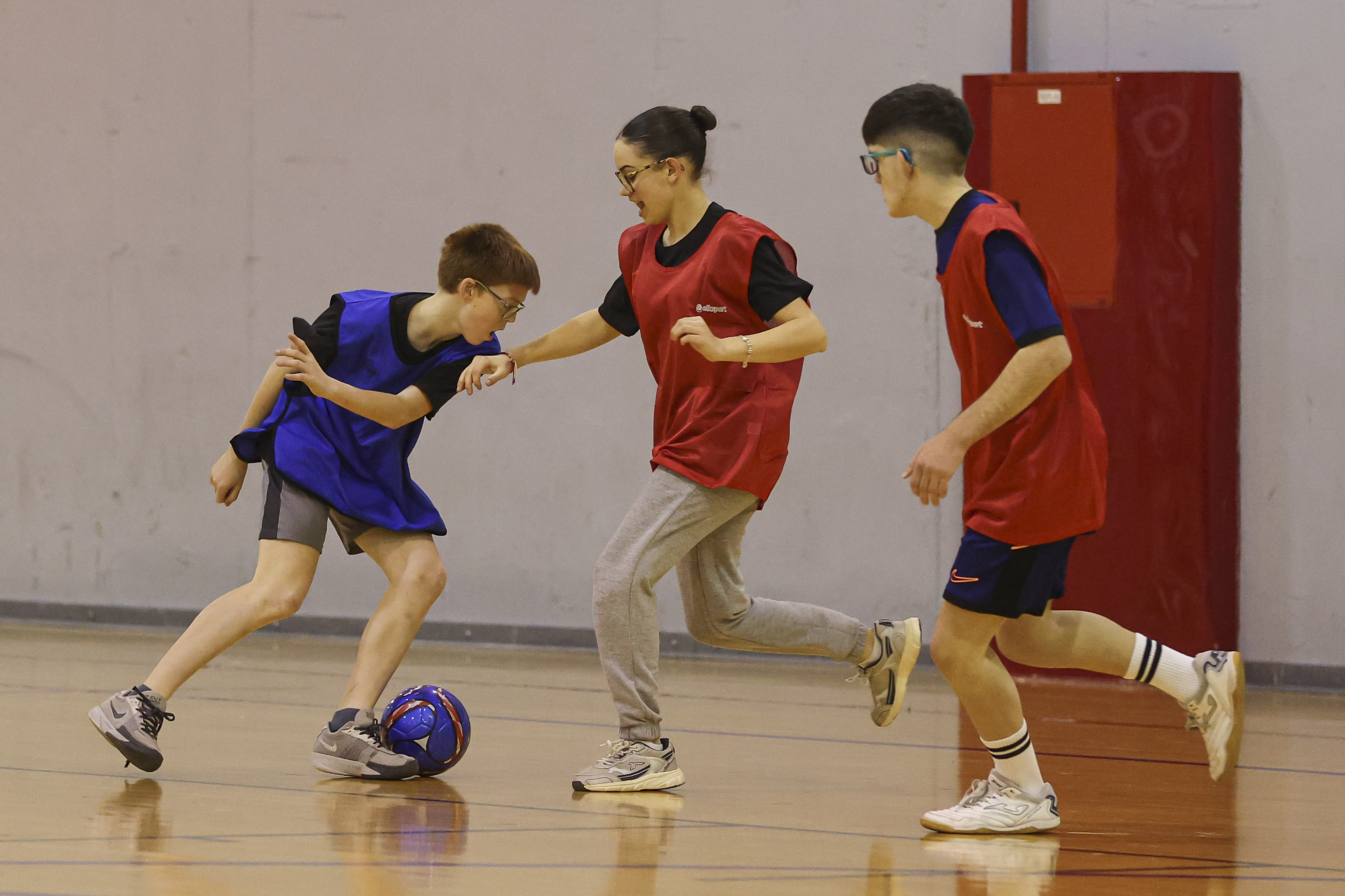 Partido durante el encuentro