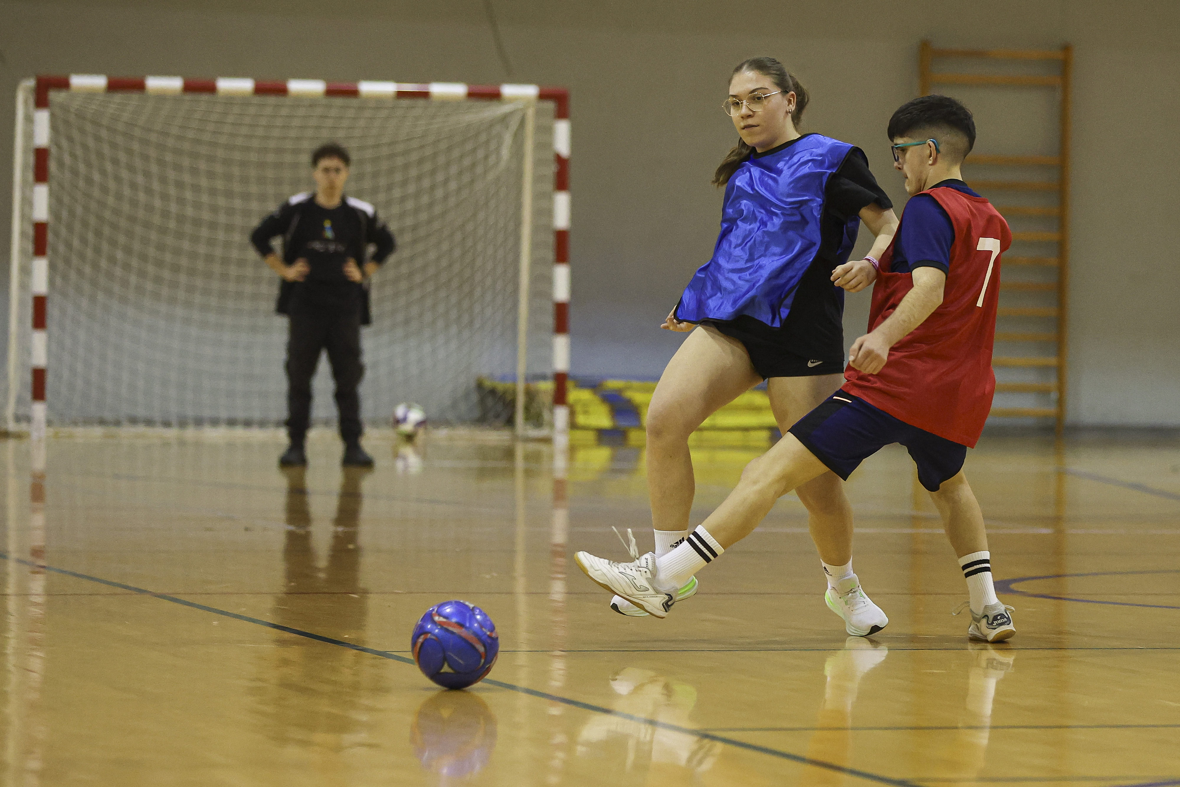 Partido durante el encuentro