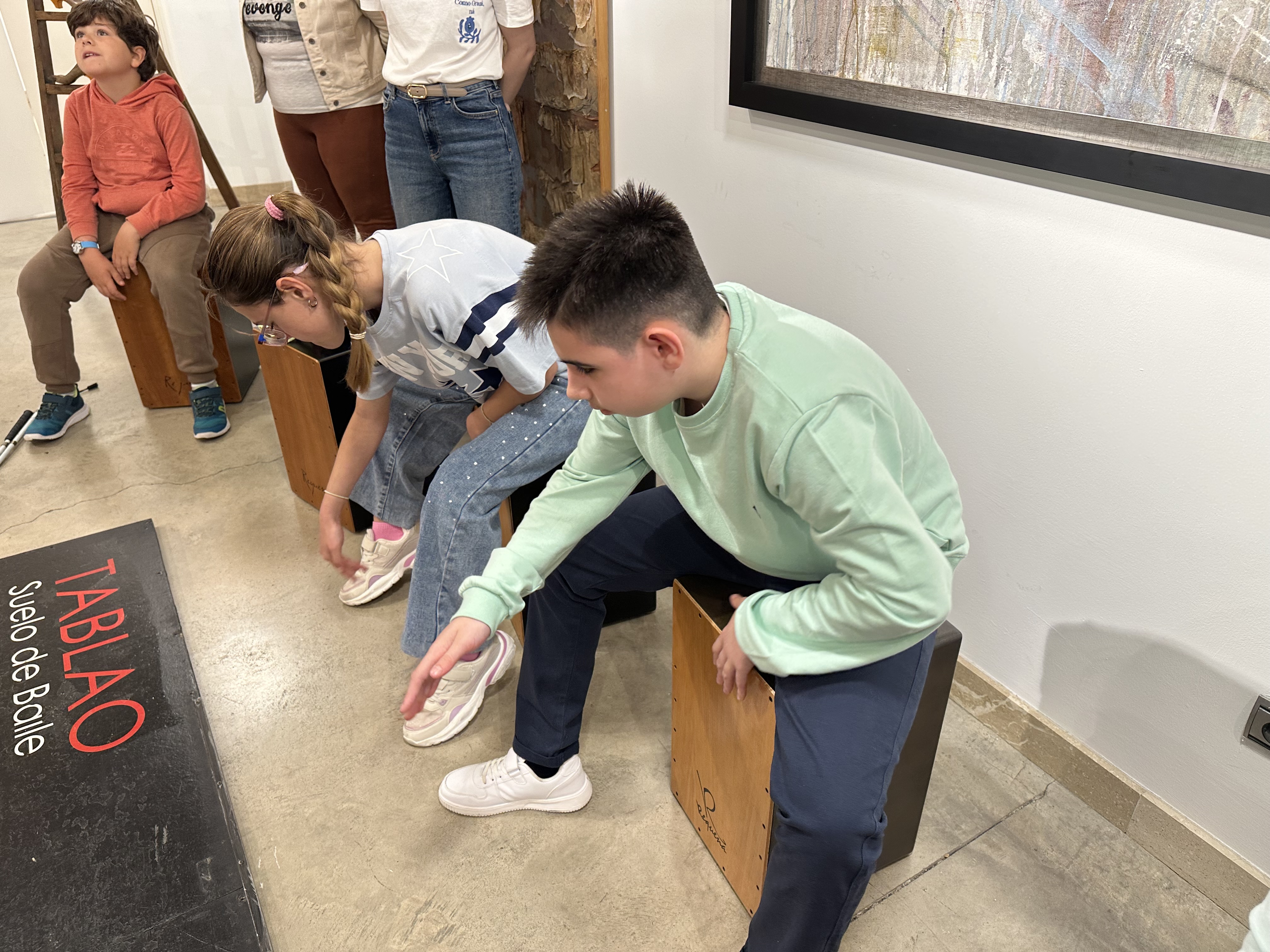 Alumnos en sus actividades