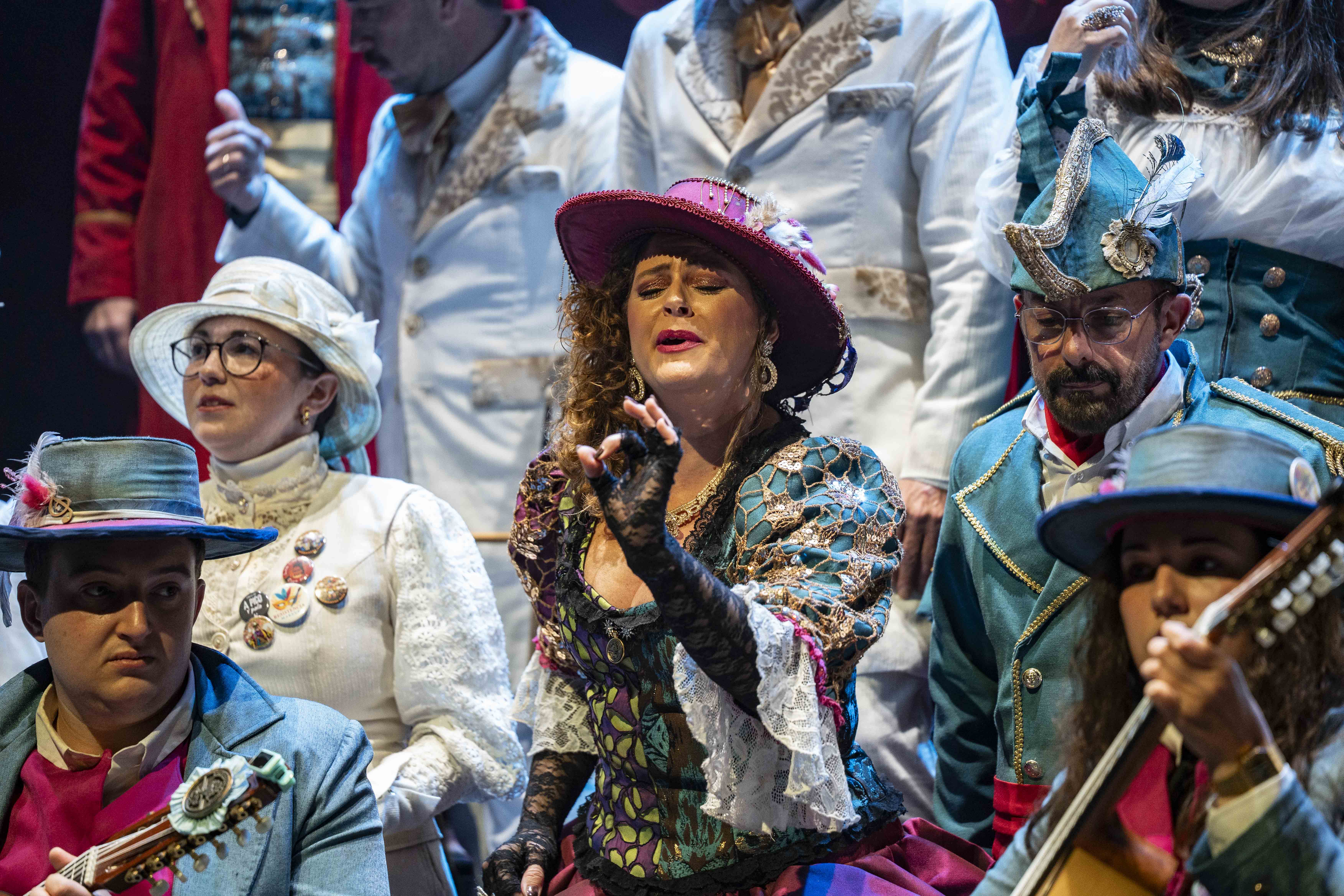 Primer plano de una de las coristas