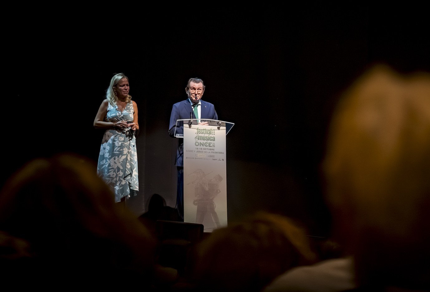 Ángel Sánchez durante su discurso